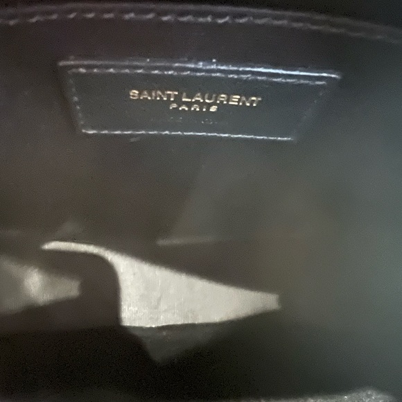 NWT SAINT LAURENT YSL Round Jade Vinyle Chevron Loulou Camera WOC Crossbody Bag - Picture 9 of 10